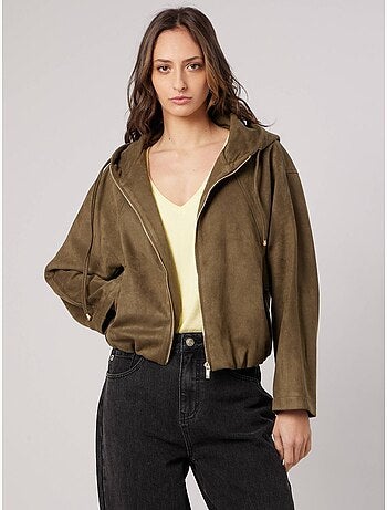 Blouson court bombers femme 'deeluxe'