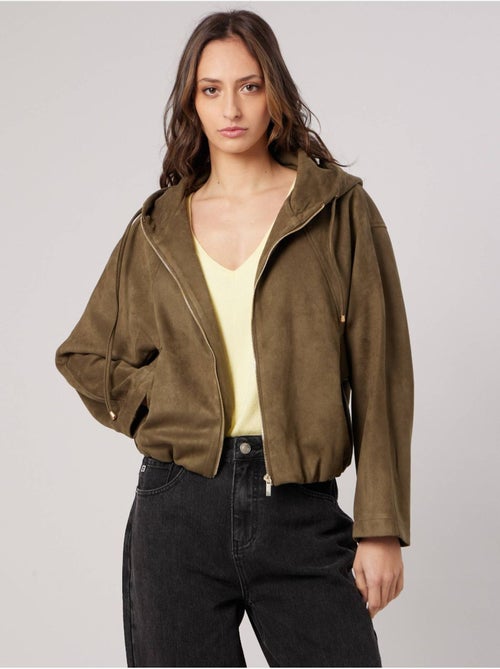 Blouson court bombers femme 'deeluxe' - Kiabi Blouson court bombers femme 'deeluxe' - Kiabi
