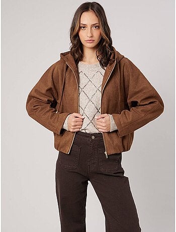 Blouson court bombers femme 'deeluxe'