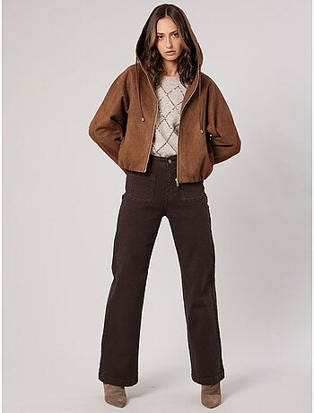 Blouson court bombers femme 'deeluxe'