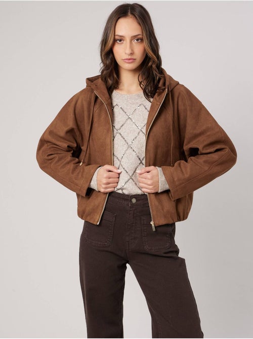 Blouson court bombers femme 'deeluxe' - Kiabi Blouson court bombers femme 'deeluxe' - Kiabi