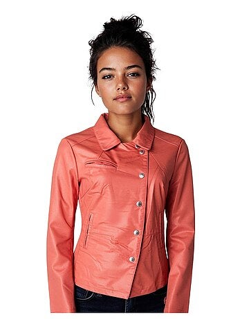 Blouson court en simili Kebello