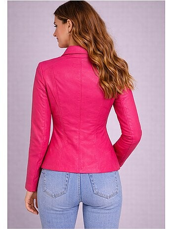 Blouson court en simili Kebello