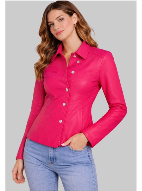 Blouson court en simili Kebello - Kiabi