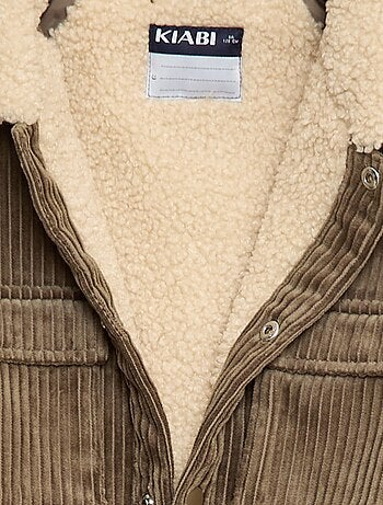 Blouson court en velours côtelé