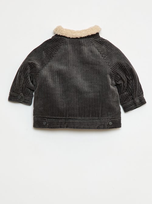 Blouson court en velours doublé - Kiabi