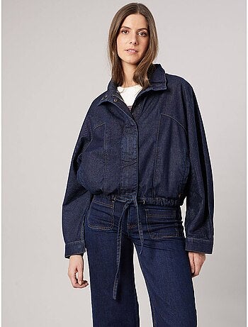 Blouson court femme en jean 'Deeluxe'