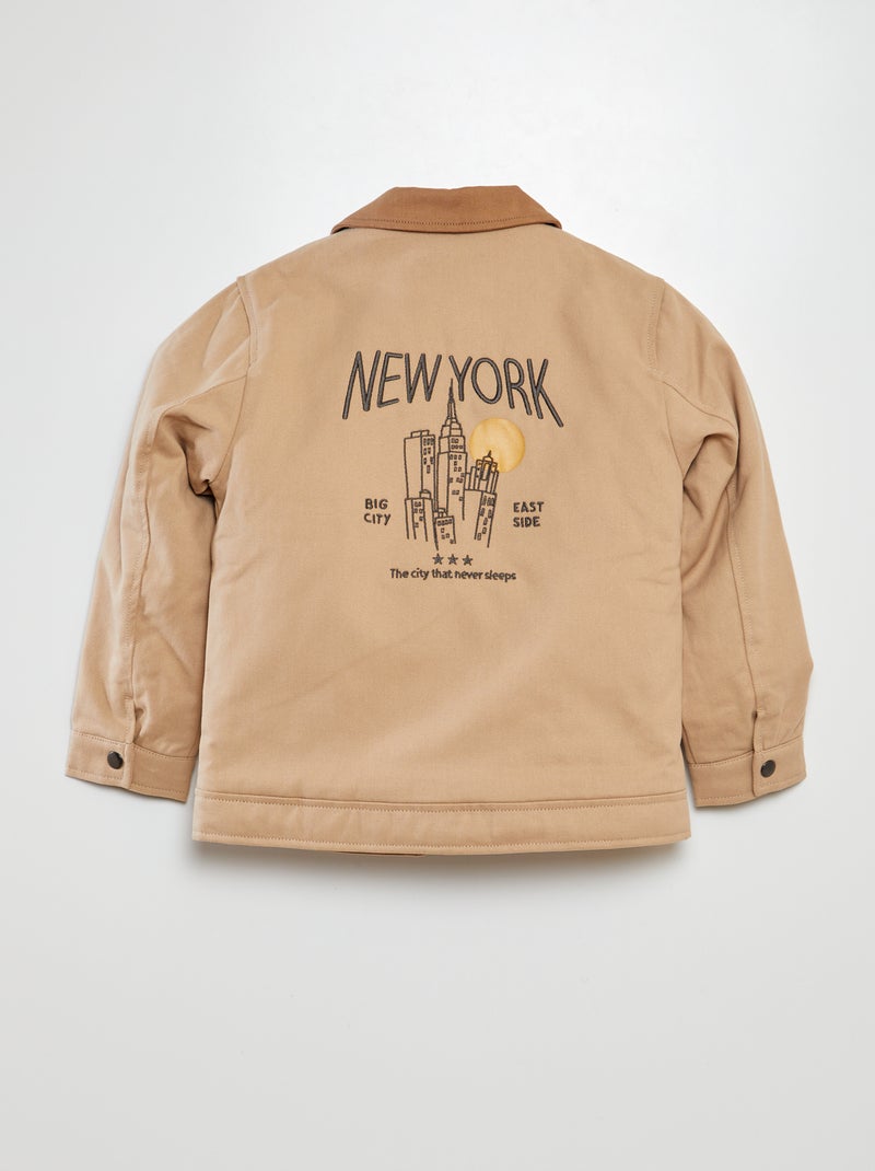 Blouson court New York BEIGE - Kiabi