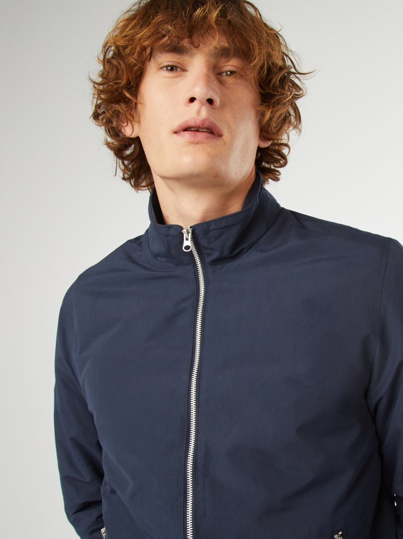 Blouson court uni zippé 'Produkt' BLEU - Kiabi