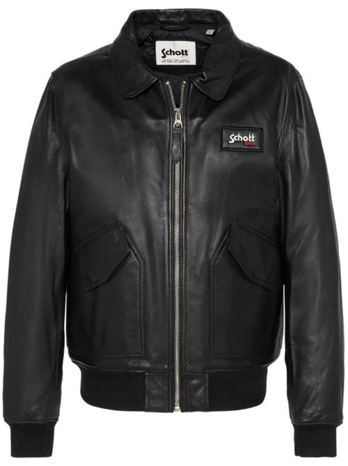 Blouson Cuir Homme Schott - Kiabi