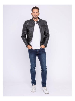 Blouson cuir motard BIKERO