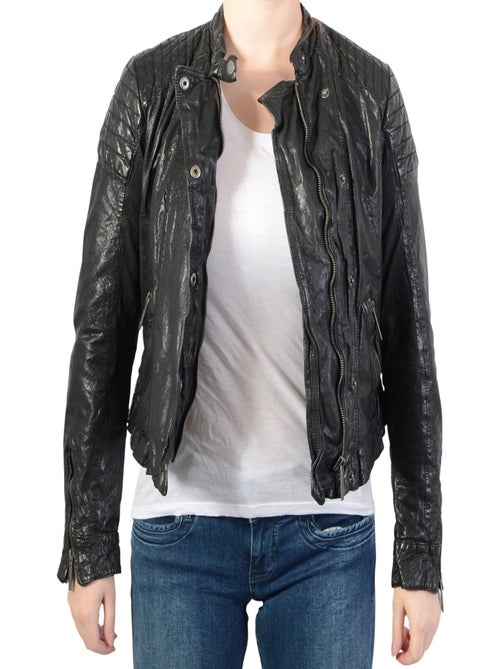 Blouson Cuir Pepe Jeans Rocky - Kiabi