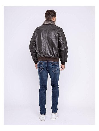 Blouson cuir pilote BANDIDAS