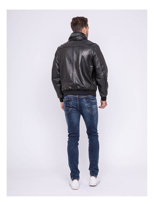 Blouson cuir pilote BANDIDAS - Kiabi