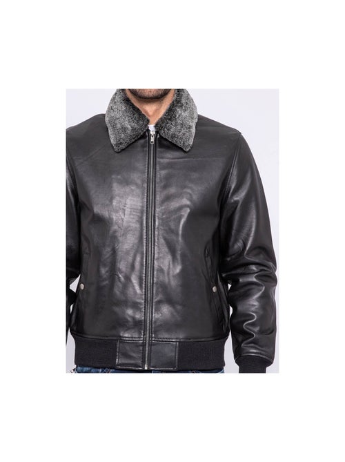 Blouson cuir pilote BANDIDAS - Kiabi