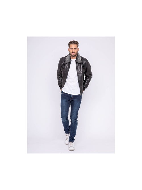 Blouson cuir pilote BANDIDAS - Kiabi