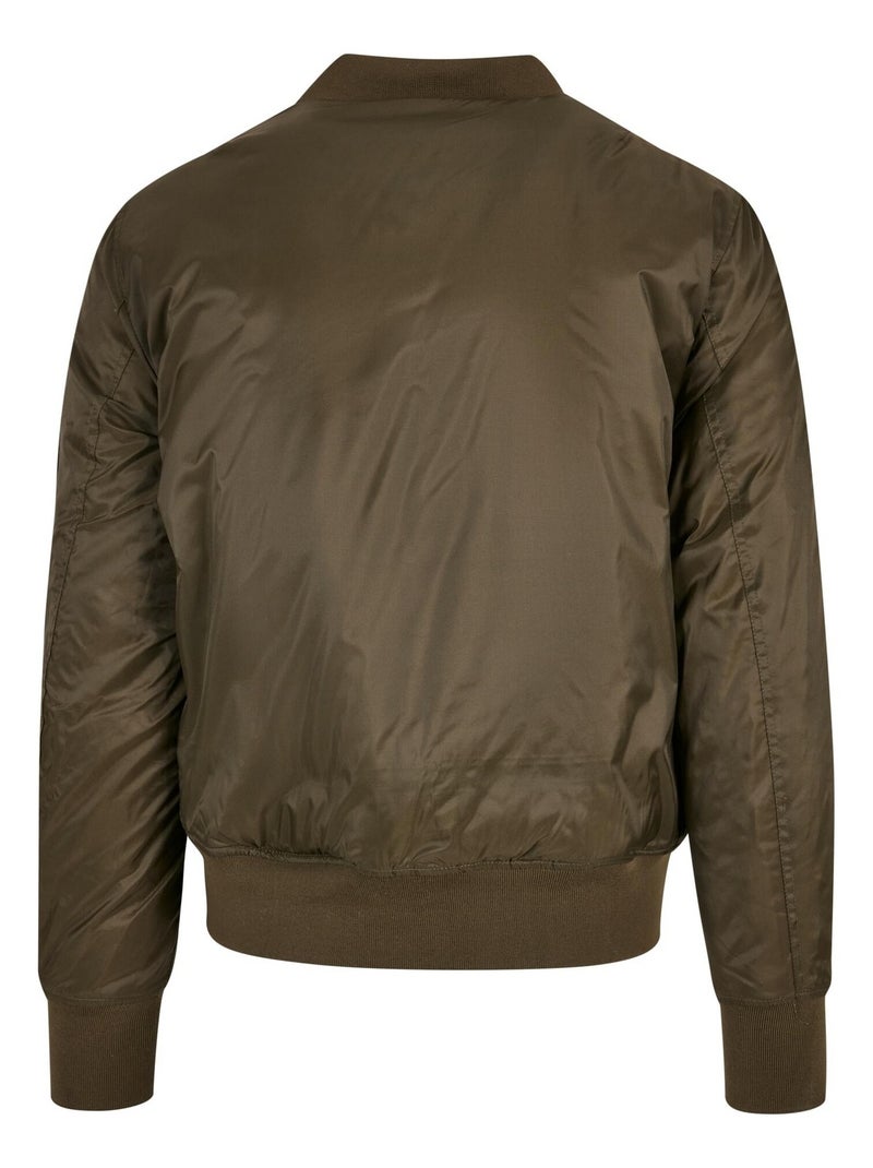 Blouson d'aviateur - build your brand Vert olive - Kiabi
