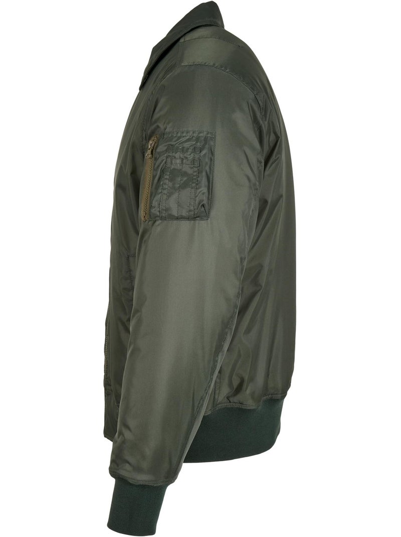 Blouson d'aviateur - build your brand Vert olive - Kiabi
