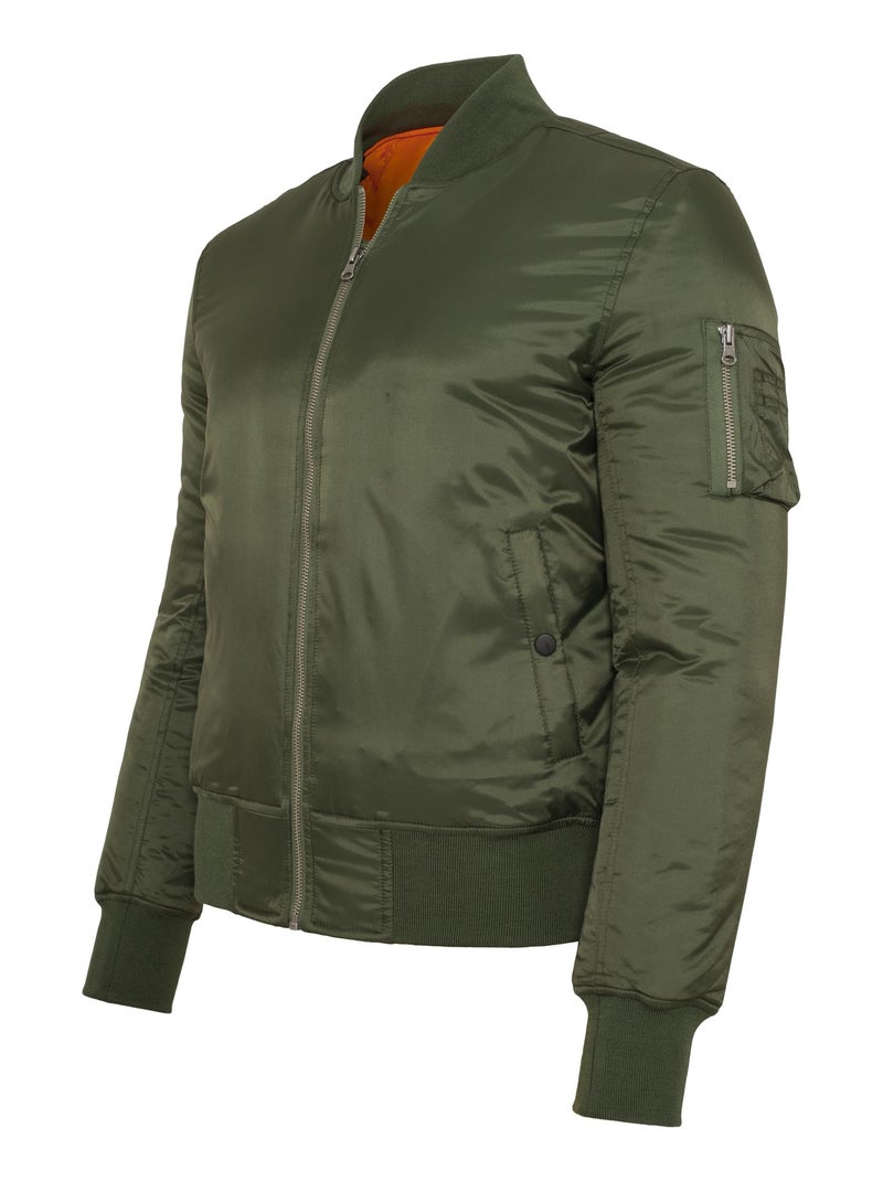 Blouson d'aviateur basic - urban classics Vert olive - Kiabi