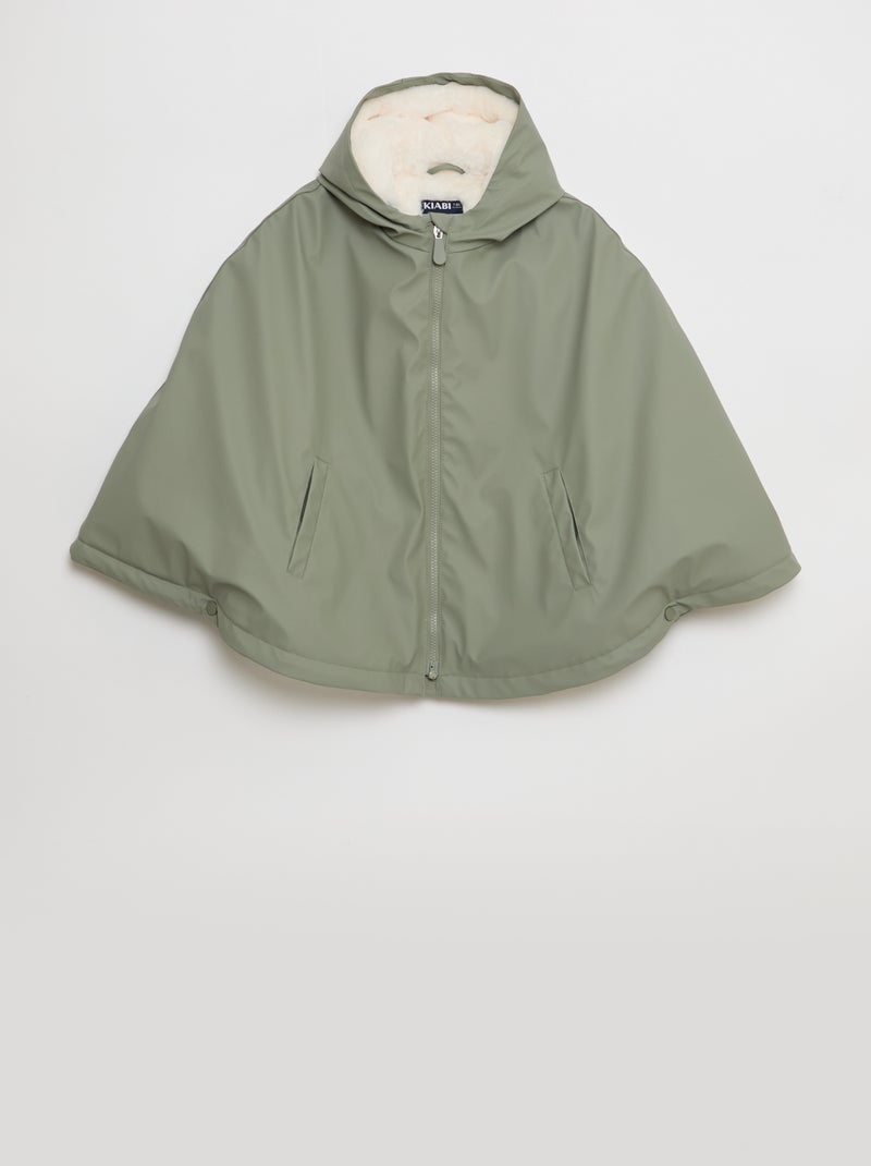 Blouson de pluie forme poncho - So Easy Vert - Kiabi