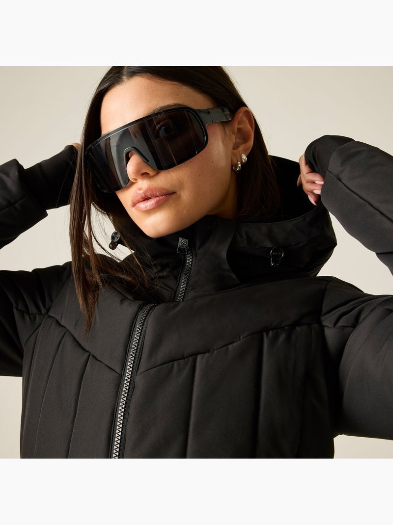 Blouson de ski à capuche ajustable et amovible glacier - dare 2b Noir - Kiabi