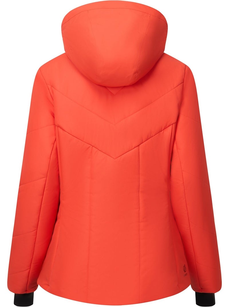 Blouson de ski à capuche ajustable et amovible glacier - dare 2b Orange/Rouge - Kiabi