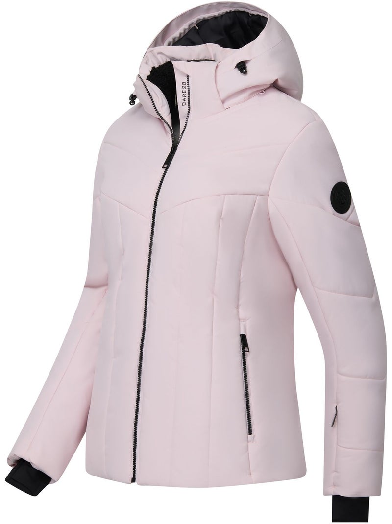 Blouson de ski à capuche ajustable et amovible glacier - dare 2b Rose pâle - Kiabi
