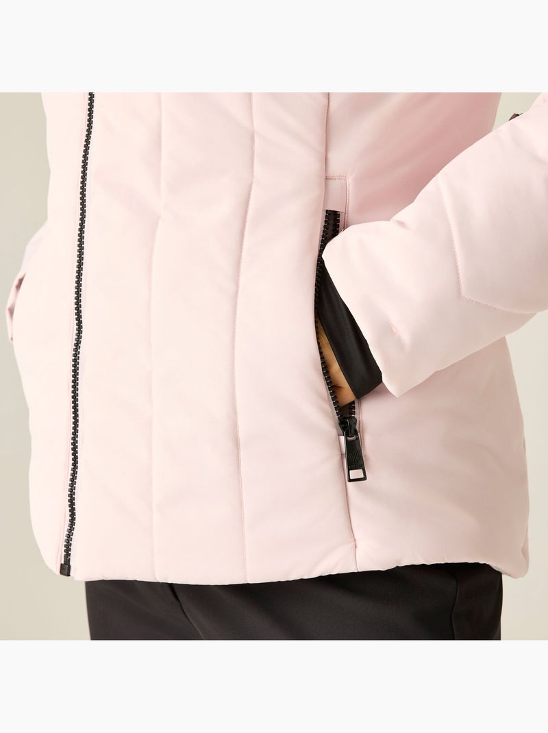 Blouson de ski à capuche ajustable et amovible glacier - dare 2b Rose pâle - Kiabi