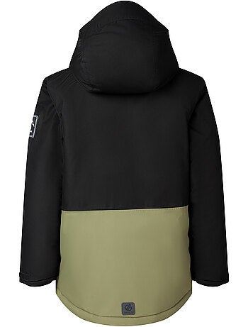 Blouson de ski à capuche élastiquée motif/style blocs de couleurs wing it - dare 2b