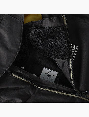 Blouson de ski à capuche élastiquée motif/style blocs de couleurs wing it - dare 2b