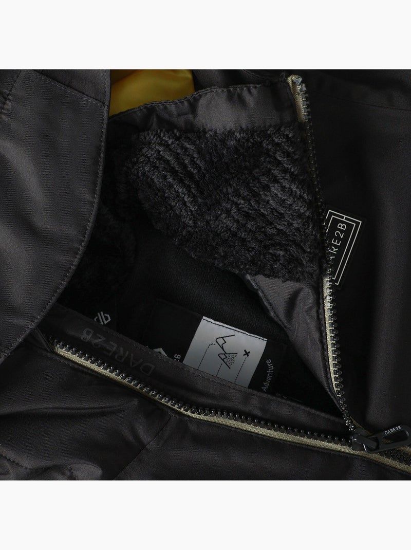 Blouson de ski à capuche élastiquée motif/style blocs de couleurs wing it - dare 2b Noir Kaki - Kiabi