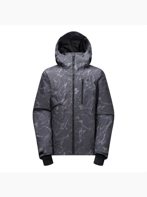 Blouson de ski à capuche et ourlets ajustables motif/style effet craquelé baseplate - dare 2b - Kiabi
