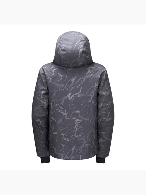 Blouson de ski à capuche et ourlets ajustables motif/style effet craquelé baseplate - dare 2b - Kiabi