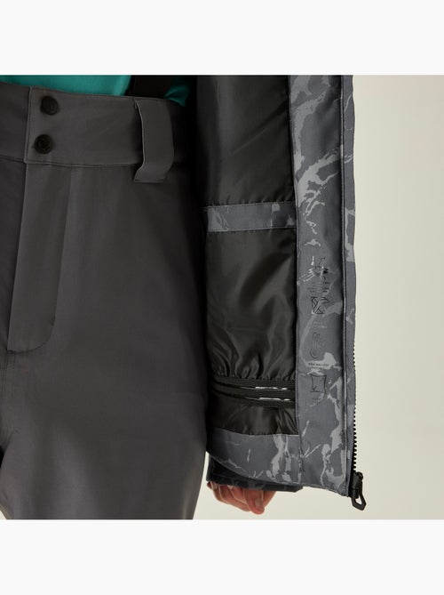 Blouson de ski à capuche et ourlets ajustables motif/style effet craquelé baseplate - dare 2b - Kiabi