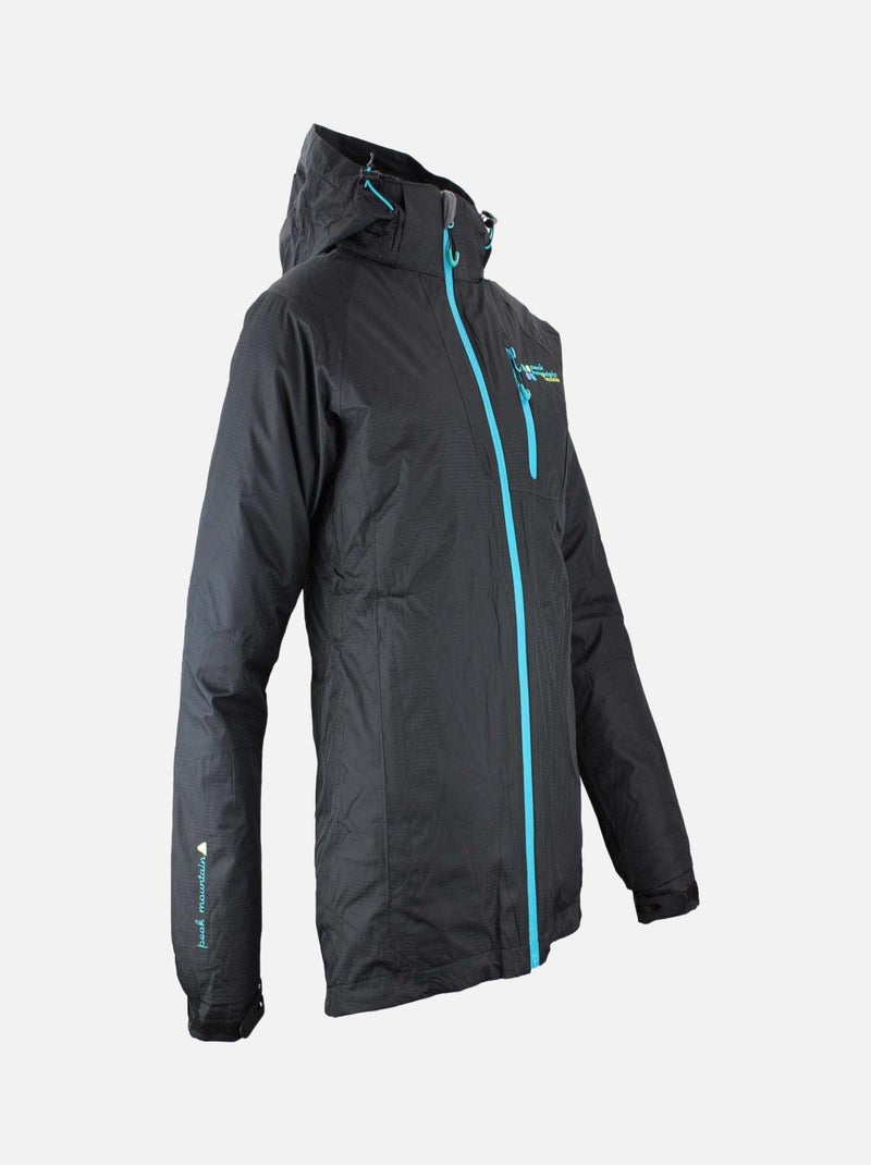 Blouson de ski   ACIXI - PEAK MOUNTAIN Noir Bleu - Kiabi