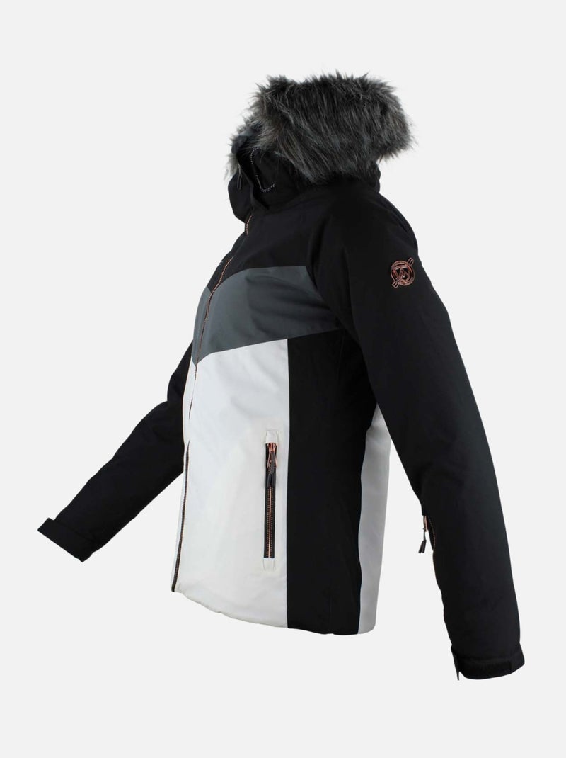 Blouson de ski   AFIDOL - PEAK MOUNTAIN Noir Gris - Kiabi
