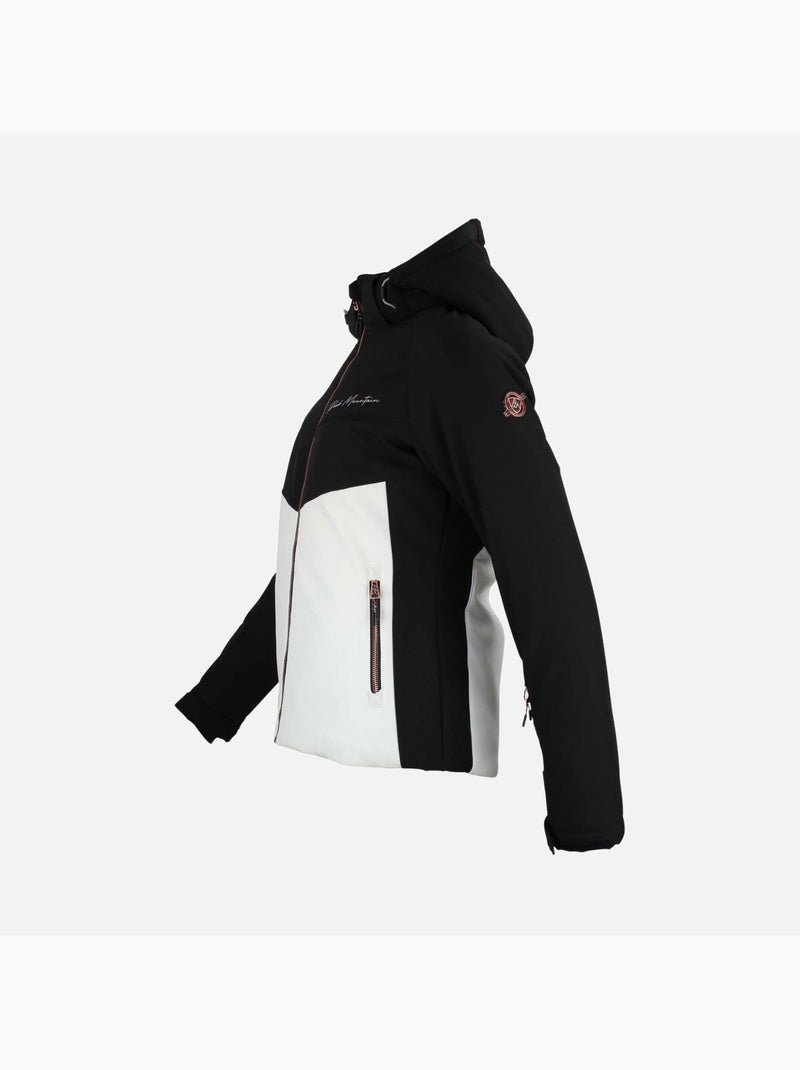 Blouson de ski   AFOLIR - PEAK MOUNTAIN Blanc Noir - Kiabi
