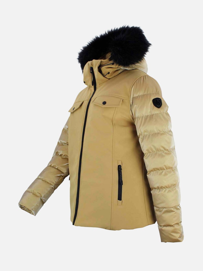 Blouson de ski   ALTUS - PEAK MOUNTAIN Doré/or - Kiabi
