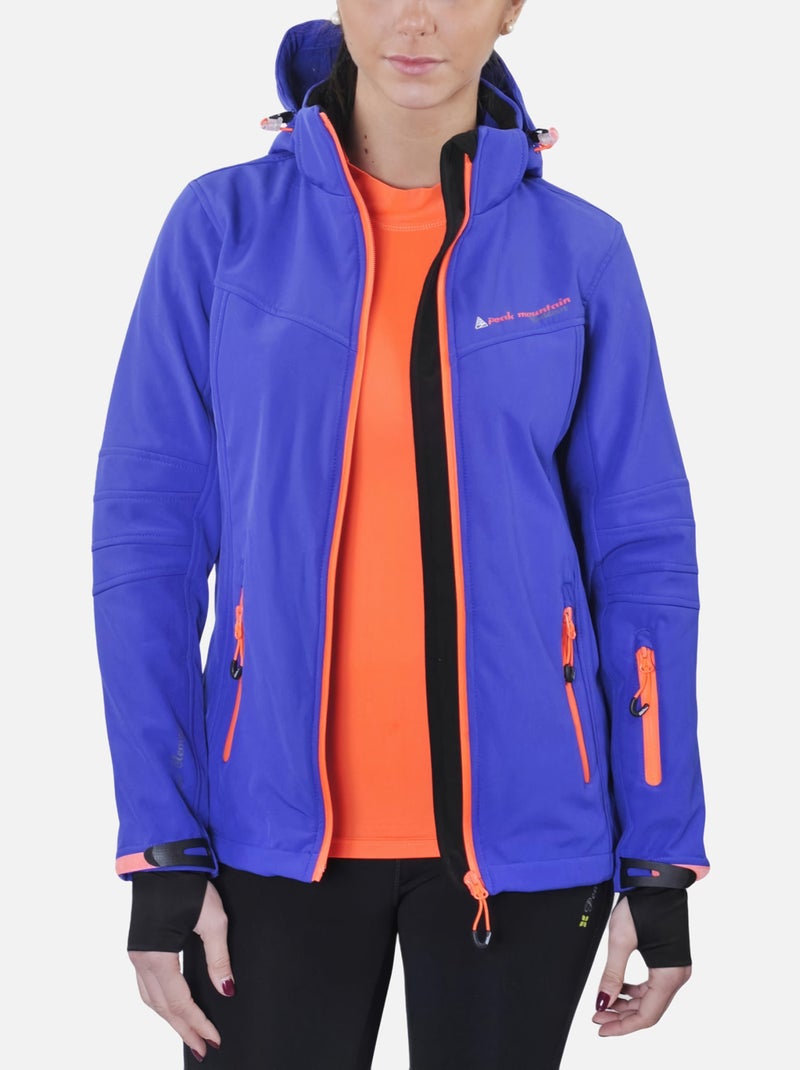 Blouson de ski   AMALA - PEAK MOUNTAIN Bleu - Kiabi