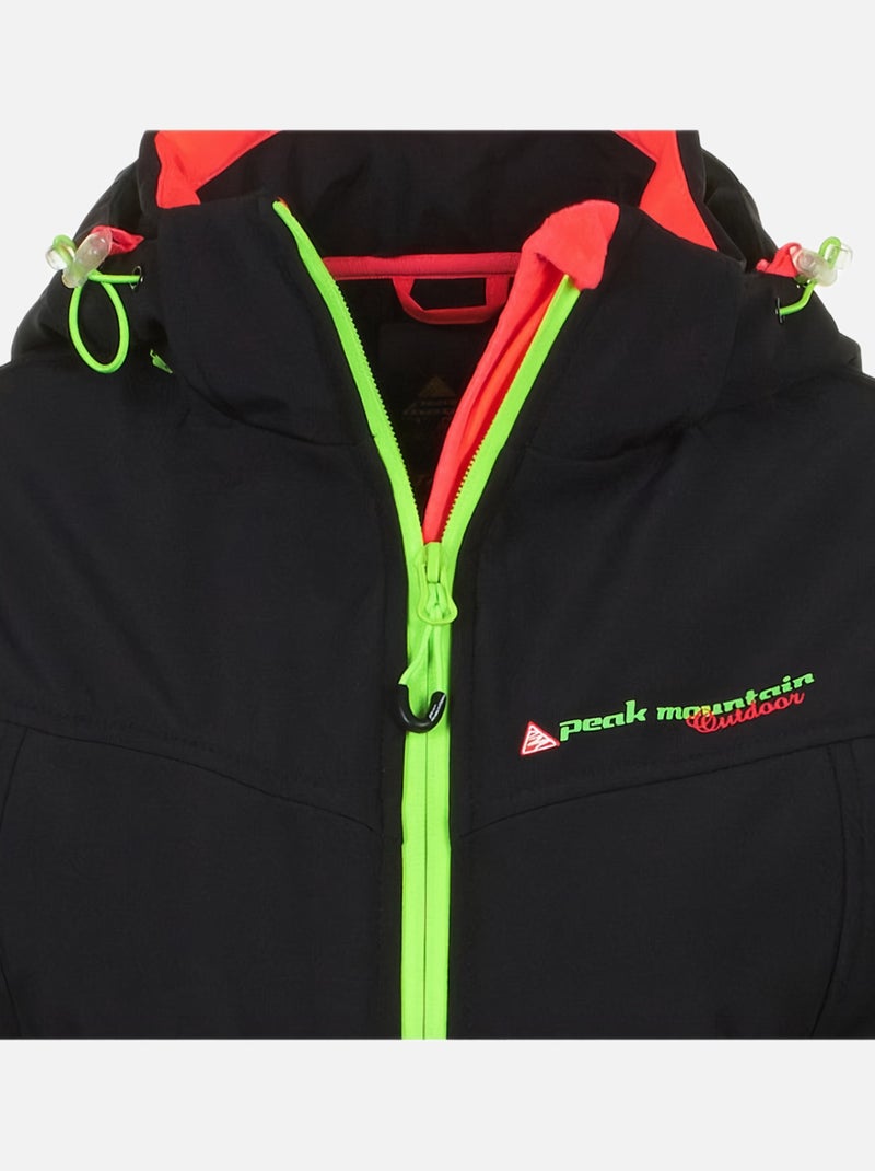 Blouson de ski   AMALA - PEAK MOUNTAIN Noir - Kiabi