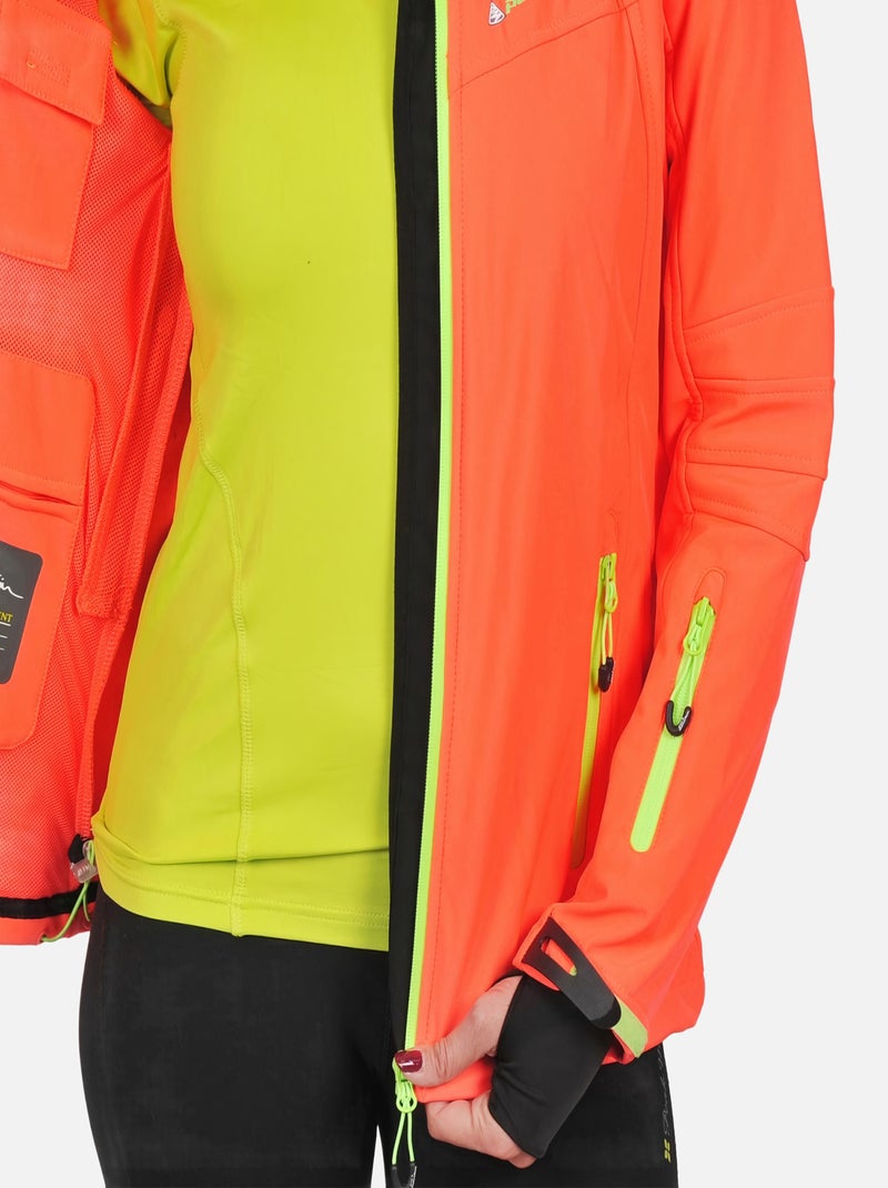 Blouson de ski   AMALA - PEAK MOUNTAIN Orange corail - Kiabi