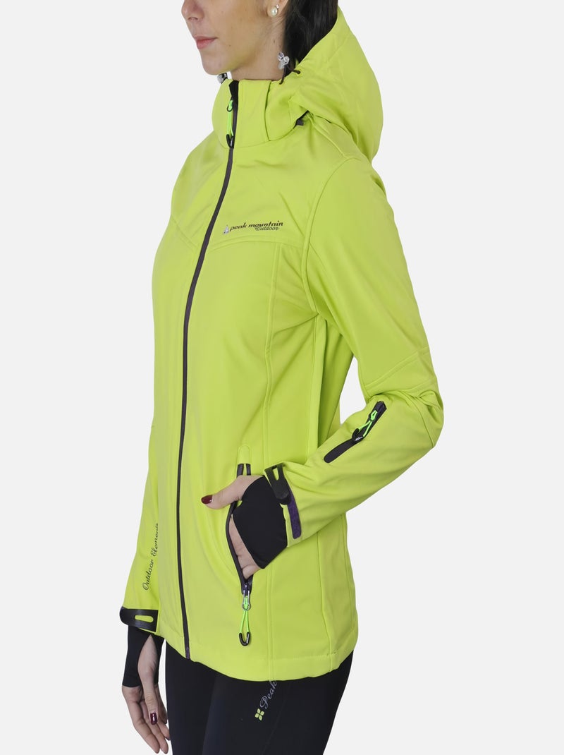 Blouson de ski   AMALA - PEAK MOUNTAIN Vert anis - Kiabi