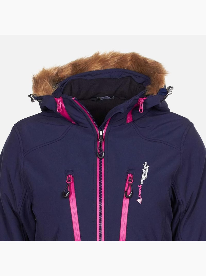 Blouson de ski   ANADA - PEAK MOUNTAIN Bleu marine - Kiabi