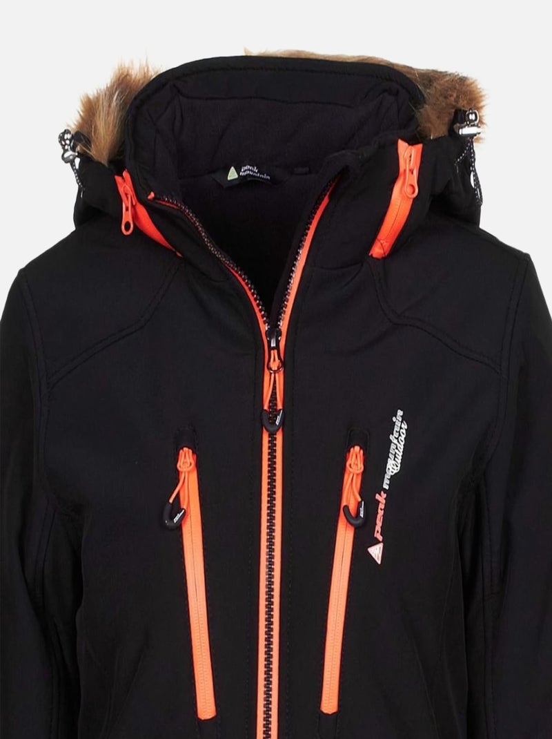Blouson de ski   ANADA - PEAK MOUNTAIN Noir Noir - Kiabi