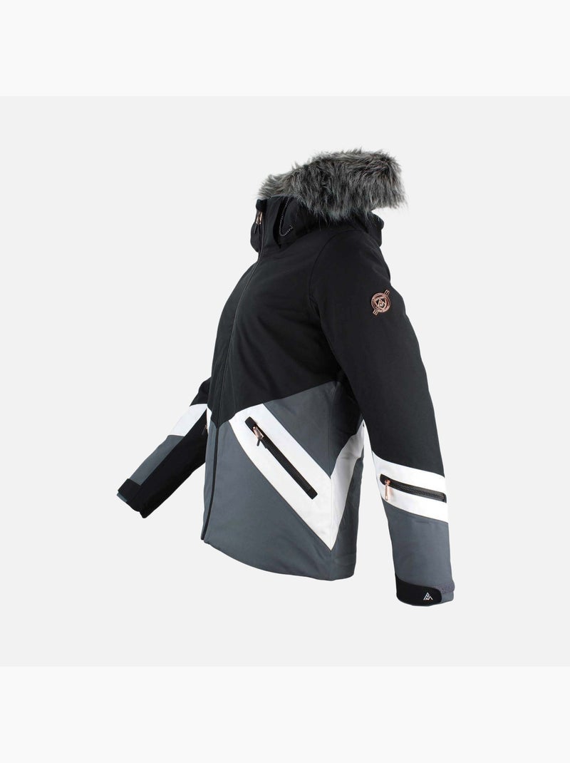 Blouson de ski   ANITA - PEAK MOUNTAIN Noir Noir - Kiabi