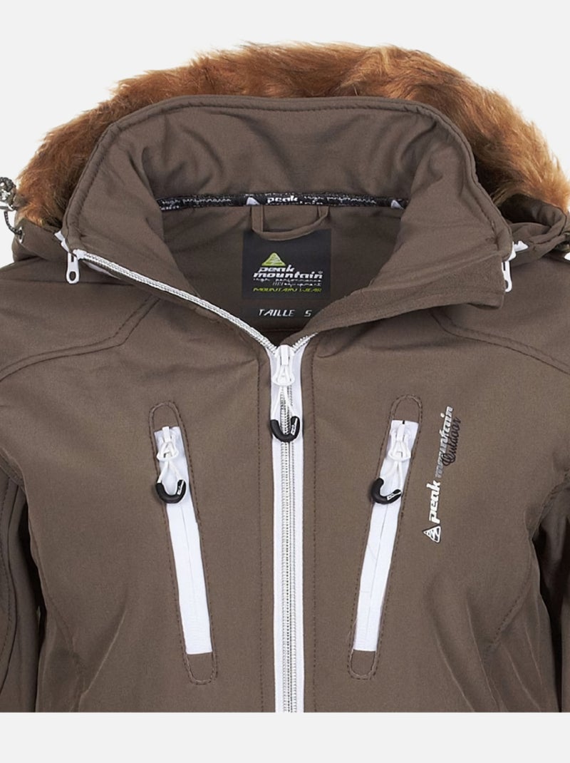 Blouson de ski   ASADA - PEAK MOUNTAIN Marron - Kiabi