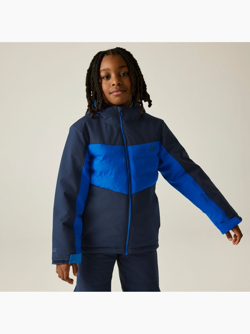 Blouson de ski bicolore à capuche pliable et doublure polaire cheery - dare 2b Bleu - Kiabi