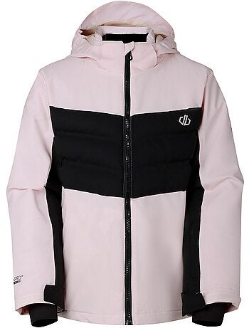 Blouson de ski bicolore à capuche pliable et doublure polaire cheery - dare 2b
