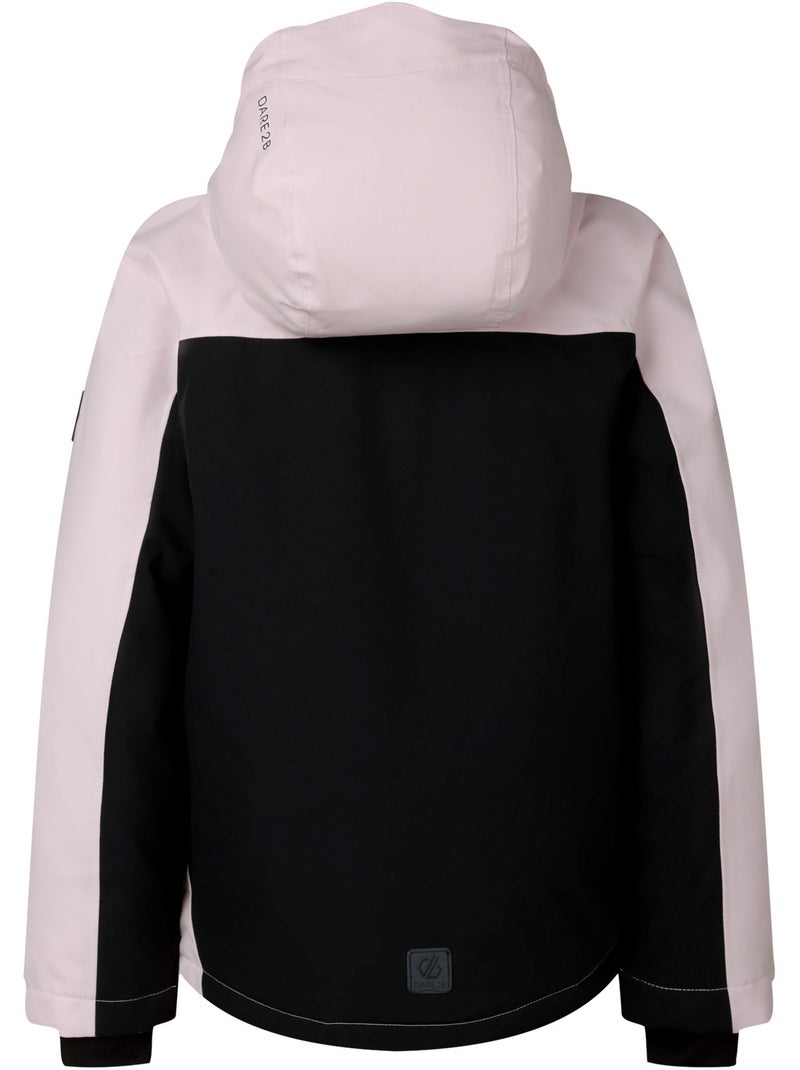 Blouson de ski bicolore à capuche pliable et doublure polaire cheery - dare 2b Rose pâle - Kiabi