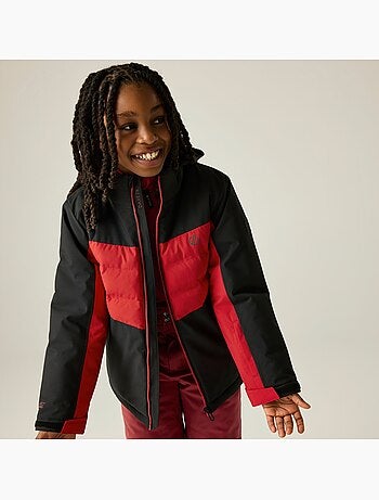 Blouson de ski bicolore à capuche pliable et doublure polaire cheery - dare 2b
